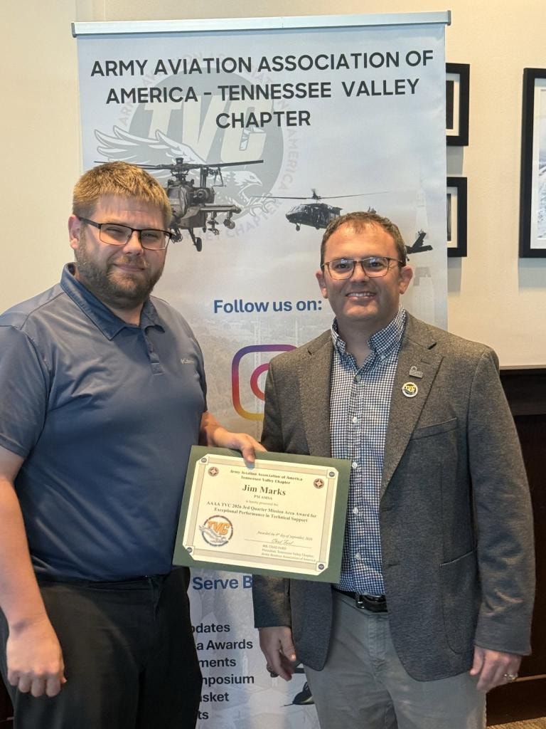 Jim Marks receiving award