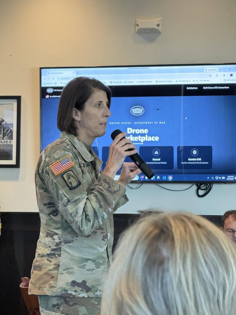 PM UAS briefing — Drone Marketplace presentation at TVC AAAA event, September 2026