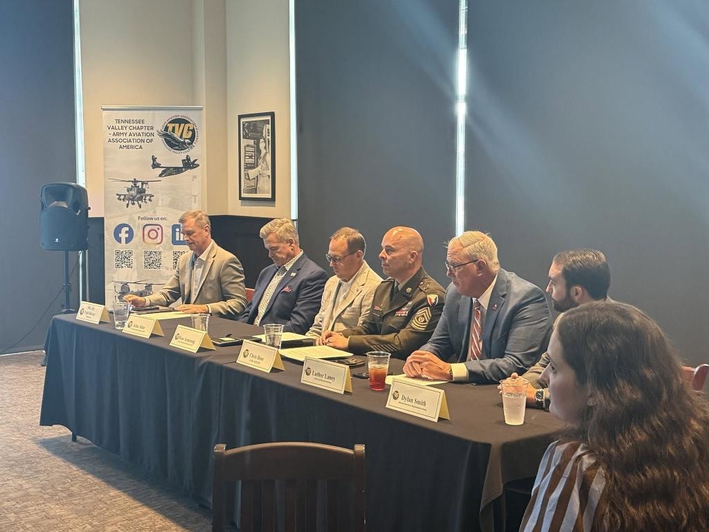 TVC AAAA Inaugural Member and Mentorship Panel — six panelists seated at a table with the TVC banner, September 23, 2026