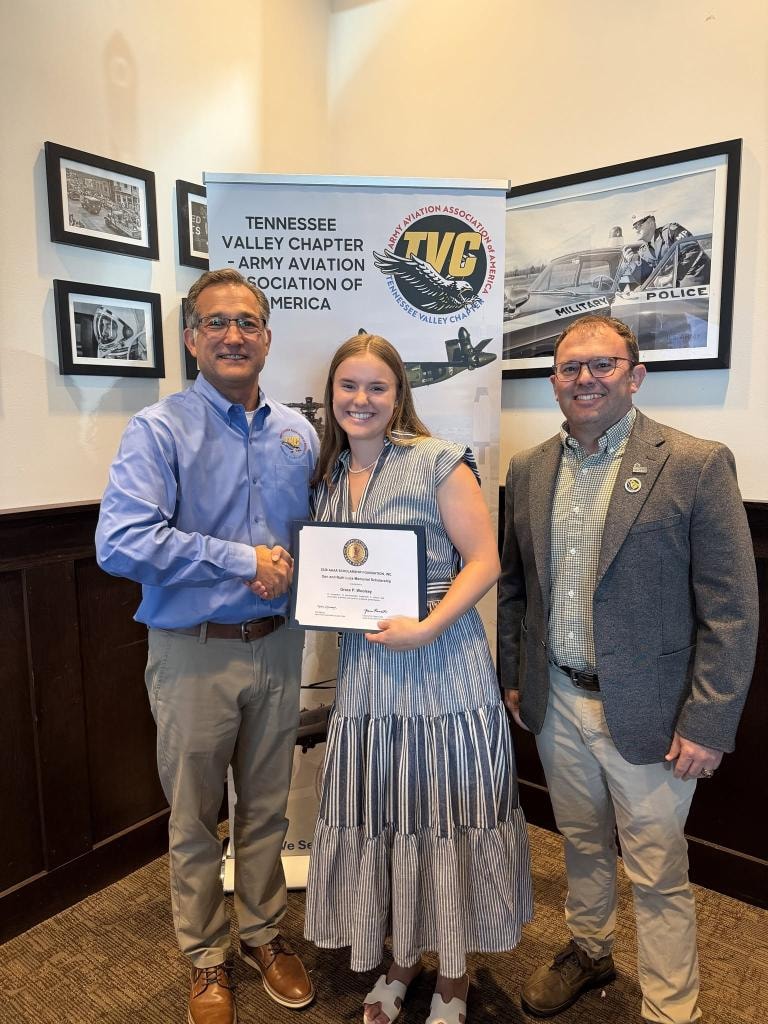 Grace P. Woolsey receives the Don and Ruth Luce Memorial Scholarship